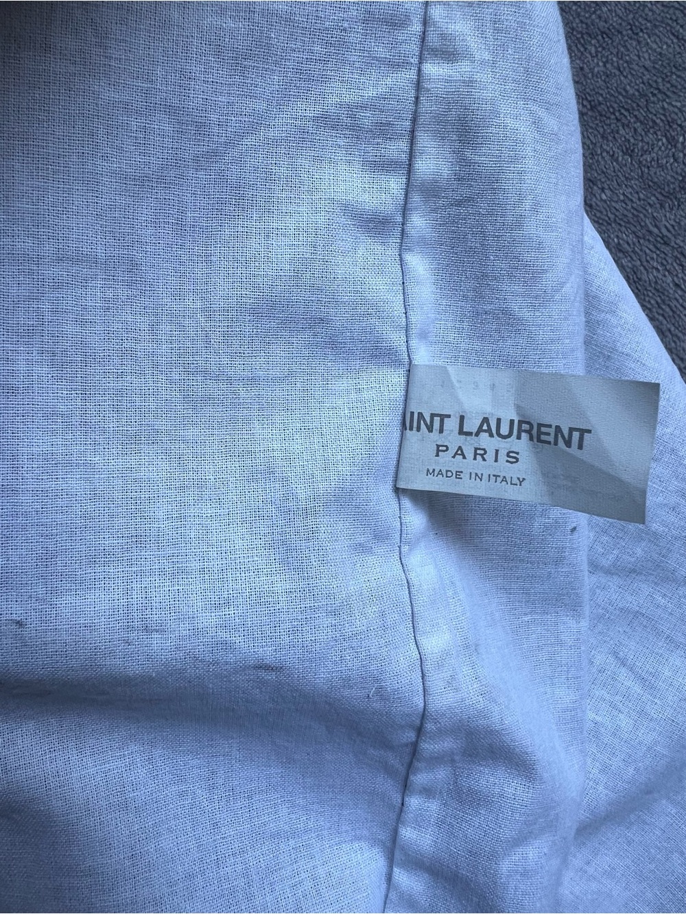 Black Saint Laurent Dust Bag With DrawString 13.5” x 12” Lined Italy YSL - Picture 4 of 9